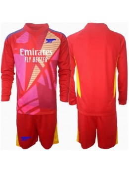 Arsenal Torwart Auswärts Trikotsatz für Kinder 2024-25 Langarm (+ Kurze Hosen)